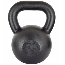 Kettlebelle Kawmet 20 kg czarny