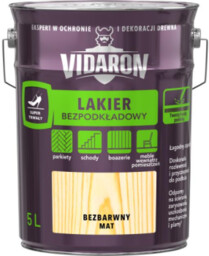 VIDARON Lakier Bezpodkładowy bezbarwny mat 5L