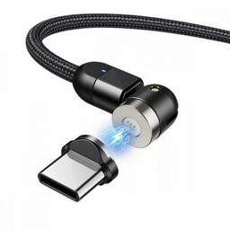 Maclean Magnetyczny kabel USB C 3w1 1m kątowy