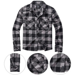 Brandit Koszula w Kratę Check Shirt Czarno-Grafitowa -