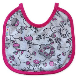 AKUKU A1640 Śliniak wiązany mały kwiaty, 1 szt.