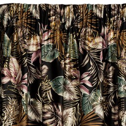 Zasłona welwetowa z motywem roślinnym ZUE-01