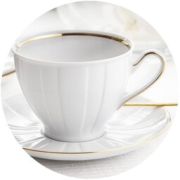 3610 Serwis Do Kawy 6/18 Oktawa Ćmielów Porcelana