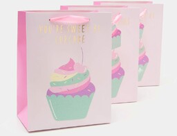 Sinsay - Torby prezentowe 3 pack - Różowy