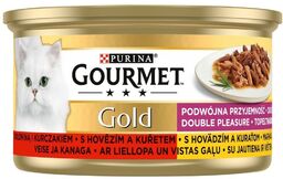 Purina Gourmet Gold Wołowina z kurczakiem mix kawałków