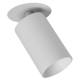 Spoty ANTIDARK, biały, salon, aluminium