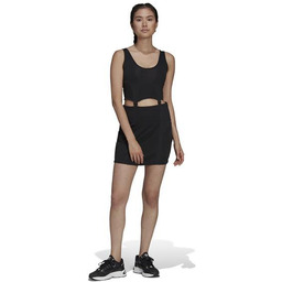 Sukienka damska adidas HC3032 RIB DRESS Czarna