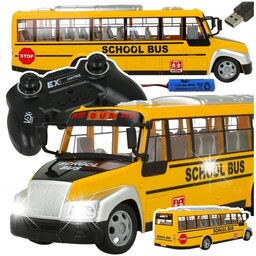 AUTOBUS SZKOLNY ZDALNIE STEROWANY JEŻDŻĄCY INTERAKTYWNY PILOT