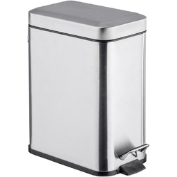 WENKO Metalowy kosz na śmieci, prostokątny, 5 l