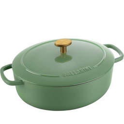 Ballarini Garnek żeliwny Owalny 2.2l Zielony Bellamonte