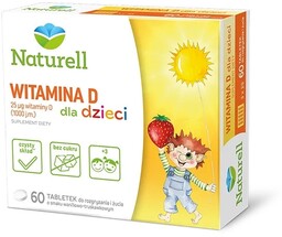 Naturell Witamina D dla dzieci x60 tabletek
