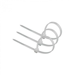 Opaska zaciskowa kablowa 3,6x150mm biała - 100 szt.