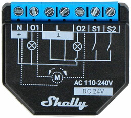 Shelly Plus 2PM Sterownik 2-kanałowy przekaźnik roletowy
