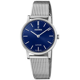 Festina, Zegarek damski, Swiss Made, F20015/2, srebrny
