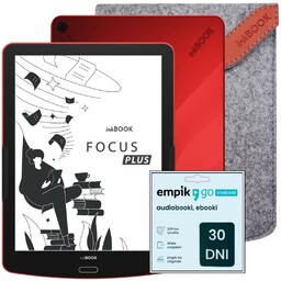 Zestaw Czytnik E-booków inkBOOK Focus Plus Red +