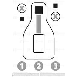 Tarcza Papierowa Helikon PXQT Pistol Excercise/Qualification Target komplet