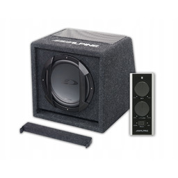 Alpine SWE-815 Samochodowy subwoofer aktywny skrzynia pilot