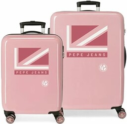Pepe Jeans Carol zestaw walizek różowy 55/68 cm