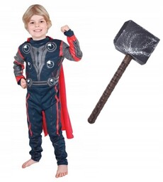 Strój Thor Superbohater Bóg Piorunów 7-8 Lat Młot