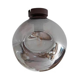 Lindby - Valentina Lampa Sufitowa Smoked Grey/Coffee