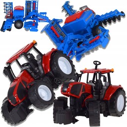 TRAKTOR CIĄGNIK MASZYNA ROLNICZA SIEWNIK FARMER ZABAWKA