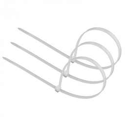 Opaska zaciskowa kablowa 4,6x250mm biała - 100 szt.