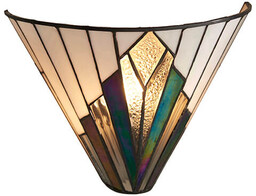 Witrażowy kinkiet Astoria 63940 Interiors Tiffany szkło czarny