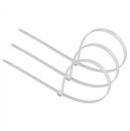 Opaska zaciskowa kablowa 4,6x350mm biała - 100 szt.