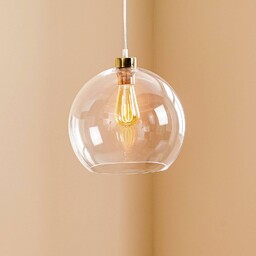TK Lighting Żyrandol Cubus, przezroczysty, szkło, Ø 30