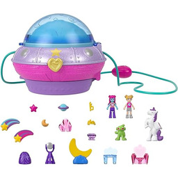 Polly Pocket Podwójna zabawa Kosmiczna przygoda Zestaw kompaktowy