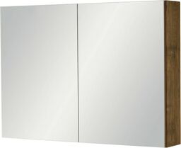 Szafka łazienkowa z lustrem antyczne drewno 90x65cm FOKUS