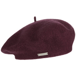 Beret Baskijski Damski by Seeberger, bordowy, One Size