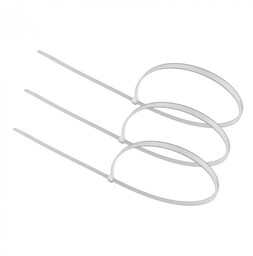 Opaska zaciskowa kablowa 3,6x350mm biała - 100 szt.