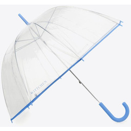 Parasol transparentny niebieski