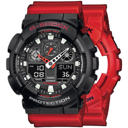 G-SHOCK SET GA-100B-4AER + BEZEL 10378531 + PASEK