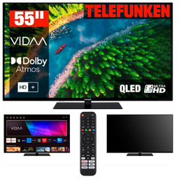 Telewizor Smart Tv 55" Qled Telefunken D55Q850M8CWI Vidaa