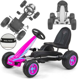 Gokart na pedały dla dzieci Viper Pink Milly