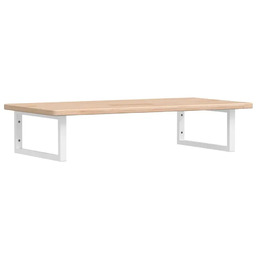 Edinos Naturalne drewno półka 100x50 białe uchwyty -