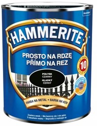 Hammerite farba na rdzę Połysk Czarny 2,5L