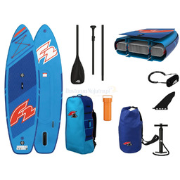 Deska SUP F2 do pływania dwukomorowa Allround 3xfin