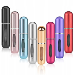 ATOMIZERY PODRÓŻNE Z ROZPYLACZEM DO PERFUM DOZOWNIKI 5ml