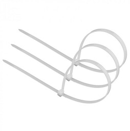 Opaska zaciskowa kablowa 4,6x300mm biała - 100 szt.