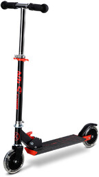 Nils Extreme Hulajnoga Black-Red LED HD120L