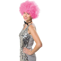 Folat 26777 peruka afro neonowo-różowa, rozmiar uniwersalny