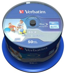 Płyty Blu-Ray BD-R SL Verbatim 25GB Cake 50szt.