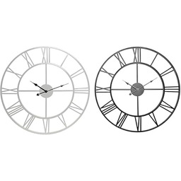 Home ESPRIT Zegar ścienny biały czarny metal 60