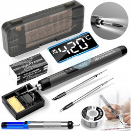 Lutownica Precyzyjna Kolbowa Bezprzewodowa 9W1 Regulacja Organizer Stojak