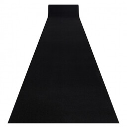 Chodnik RUMBA podgumowany, jednokolorowy czarny 100 cm 100x100