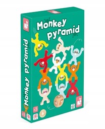Gra zręcznościowa z kostką piramida Małpki Monkey wieża