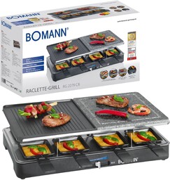 Grill Elektryczny Kamienny 8 Patelni 1400W Bomann